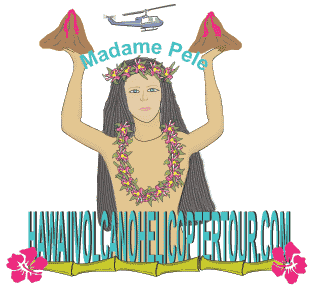 Madame Pele is the Hawaiian Volcano and Fire Goddess
